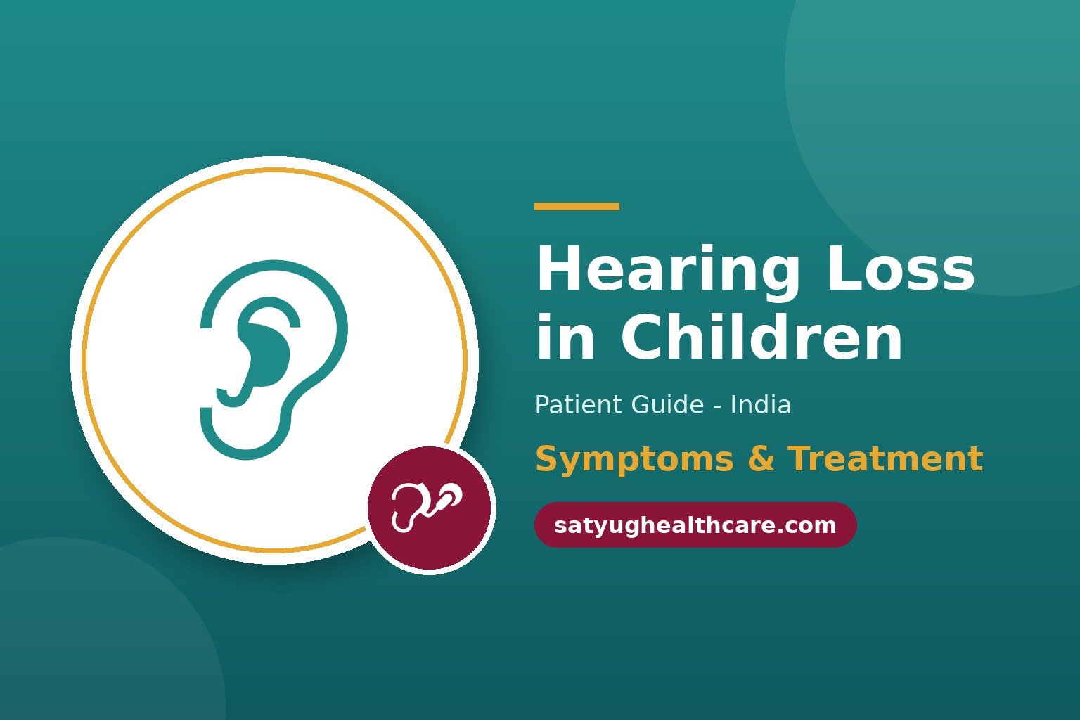 Young child with a hearing aid during a hearing test