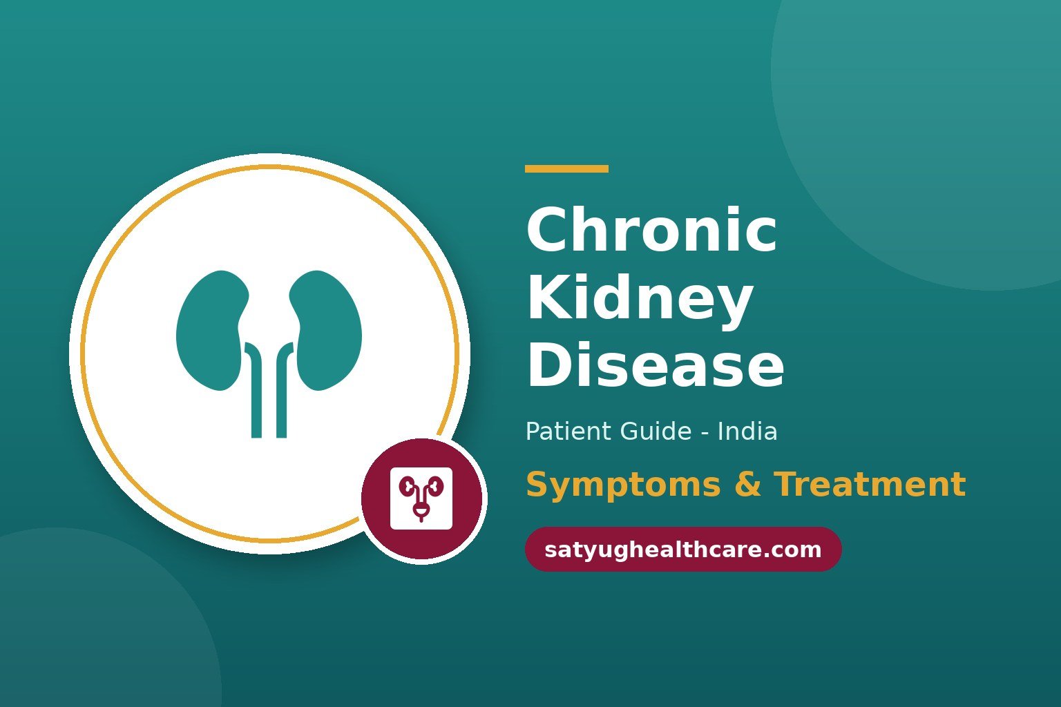 Chronic kidney disease stages and treatment in India