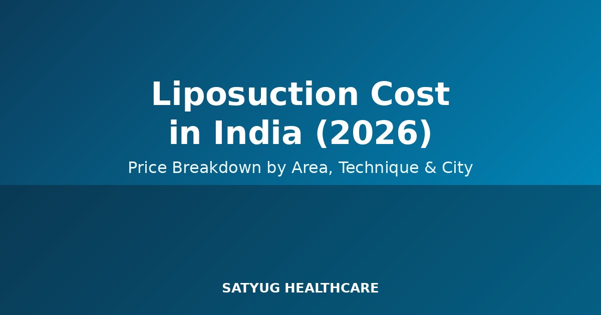 Liposuction cost in India - price breakdown chart