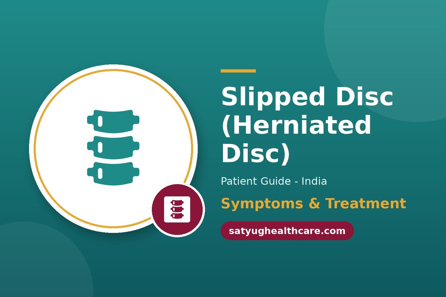 Patient with lower back pain from a slipped disc