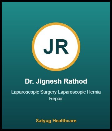 Dr. Jignesh Rathod is Laparoscopic & GI Surgeon at Zydus Hospital, Anand