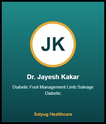 Dr. Jayesh Kakar is Podiatric & Limb Salvage Surgeon at Kamineni Hospitals, King Koti, Hyderabad