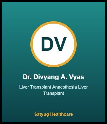 Dr. Divyang A. Vyas is Anaesthesiologist & Intensivist at Zydus Hospital, SG Highway, Ahmedabad