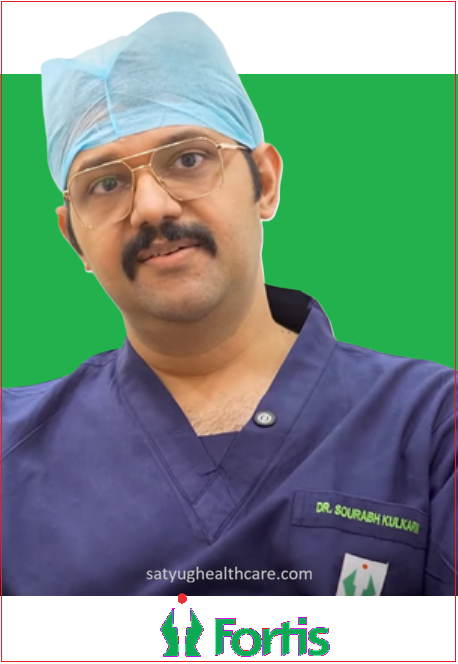 Dr. Sourabh Shirish Kulkarni is Robotic Joint Replacement Surgeon at Hiranandani Fortis Hospital Vashi