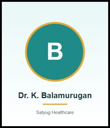 Dr. K. Balamurugan is ENT Specialist at SIMS Hospital, Vadapalani, Chennai, Tamil Nadu, India