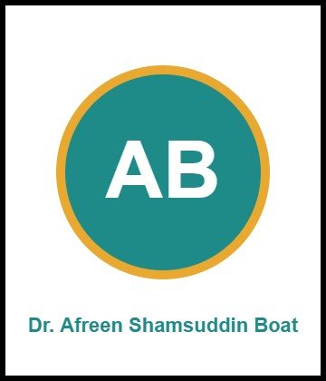 Dr. Afreen Shamsuddin Boat is Anaesthesiologist at MGM New Bombay Hospital, Vashi, Navi Mumbai