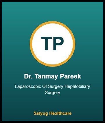 Dr. Tanmay Pareek is GI Surgeon at NIMS Hospital, Shobha Nagar, Jaipur