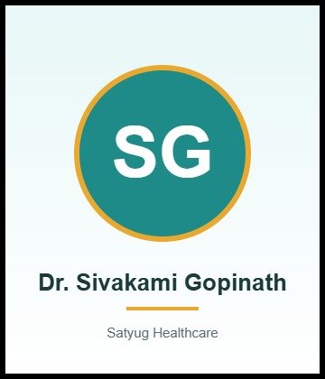 Dr. Sivakami Gopinath – Consultant Paediatrics, SIMS Hospital Chennai India