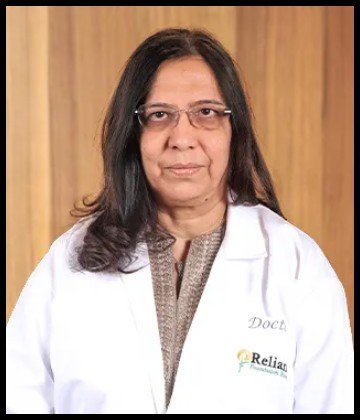 Dr. Prema M. Kania is Gynaecologist at Sir H. N. Reliance Foundation Hospital, Girgaon, Mumbai