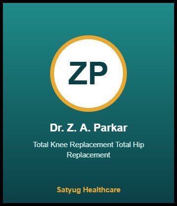Dr. Z. A. Parkar is Orthopaedic Surgeon at Saifee Hospital, Charni Road, Mumbai