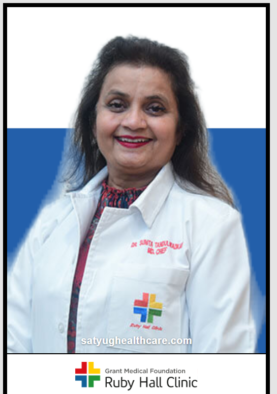 Dr. Sunita Tandulwadkar is Obstetrician-Gynaecologist and Fertility Specialist at Ruby Hall Clinic, Sassoon Road, Sangamvadi, Pune, Maharashtra, India
