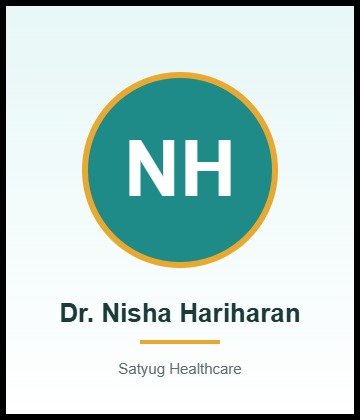 Dr. Nisha Hariharan is Specialist at Apollo Hospitals, Navi Mumbai