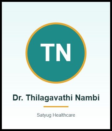 Dr. Thilagavathi Nambi is Rheumatology Specialist at SIMS Hospital, Vadapalani, Chennai, Tamil Nadu, India