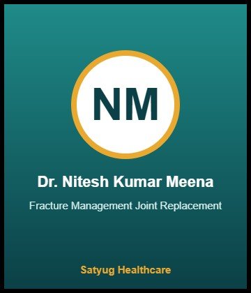 Dr. Nitesh Kumar Meena is Orthopaedic Surgeon at NIMS Hospital, Shobha Nagar, Jaipur