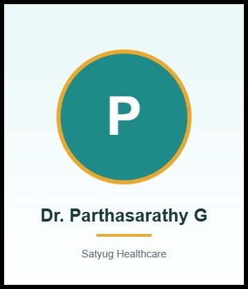 Dr. Parthasarathy G is Radiology Specialist at SIMS Hospital, Vadapalani, Chennai, Tamil Nadu, India