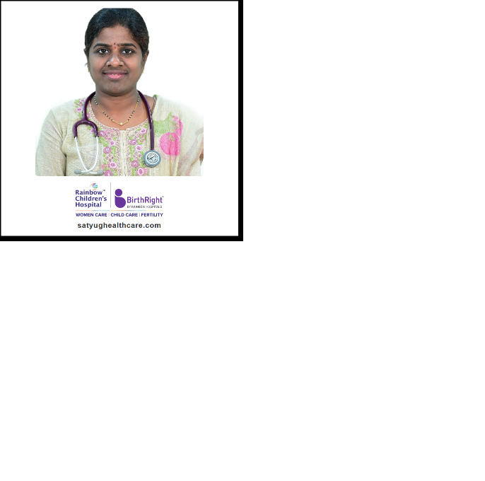 Dr. Veldanda Mounika is Pediatrician and Pediatric Intensivist at Rainbow Children's Hospital, Warangal