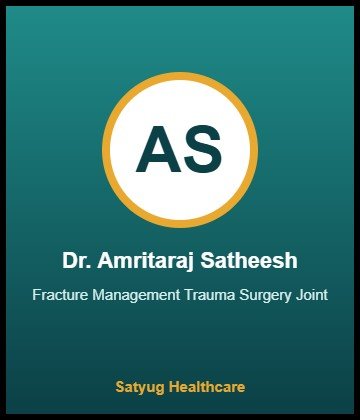 Dr. Amritaraj Satheesh is Orthopaedic Surgeon at Amrita Hospital, Kochi