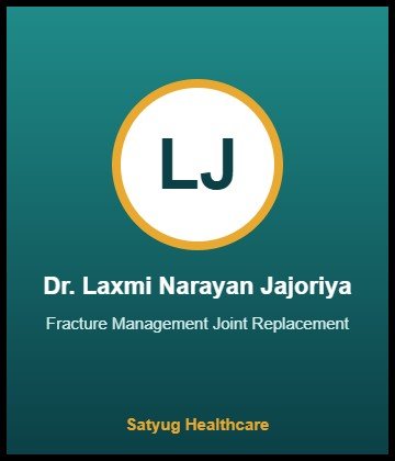 Dr. Laxmi Narayan Jajoriya is Orthopaedic Surgeon at NIMS Hospital, Shobha Nagar, Jaipur
