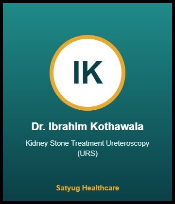 Dr. Ibrahim Kothawala is Urologist at Saifee Hospital, Charni Road, Mumbai