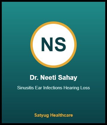 Dr. Neeti Sahay is ENT Specialist at NIMS Hospital, Shobha Nagar, Jaipur