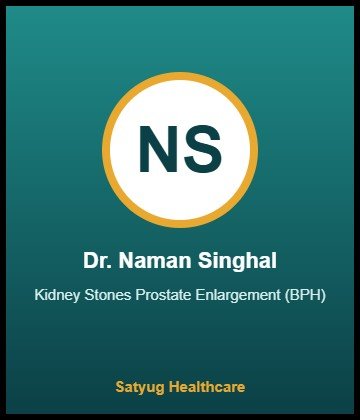Dr. Naman Singhal is Urologist at NIMS Hospital, Shobha Nagar, Jaipur