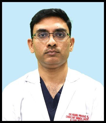 Dr. Ravella Vishnu Prasad is Surgical Gastroenterologist at KIMS Sikhara Hospitals, Mangaldas Nagar, Guntur
