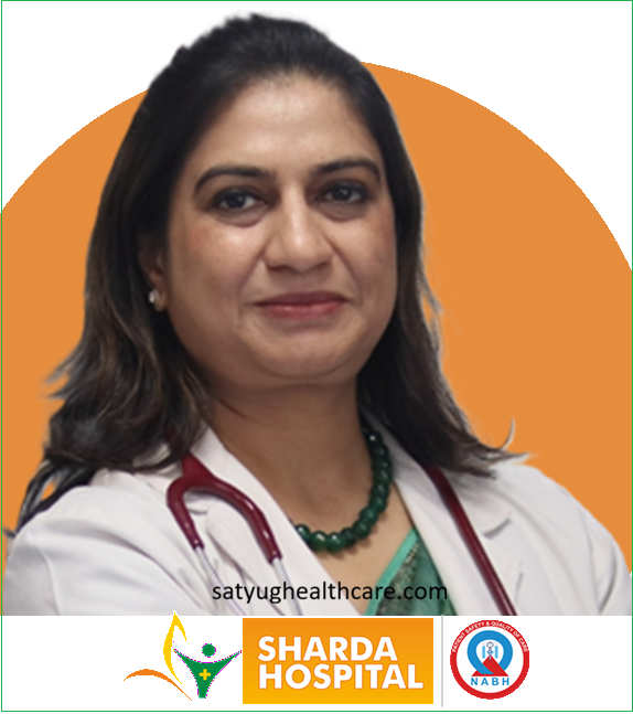 Dr. Ruchi Chauhan Srivastava is Obstetrician and Gynecologist  at Sharda Hospital, Noida