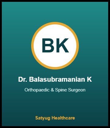 Dr. Balasubramanian K - Orthopaedic & Spine Surgeon