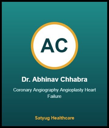 Dr. Abhinav Chhabra is Cardiologist at NIMS Hospital, Shobha Nagar, Jaipur