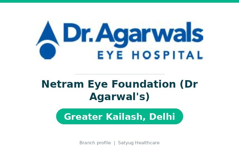 Netram Eye Foundation, Greater Kailash, Delhi
