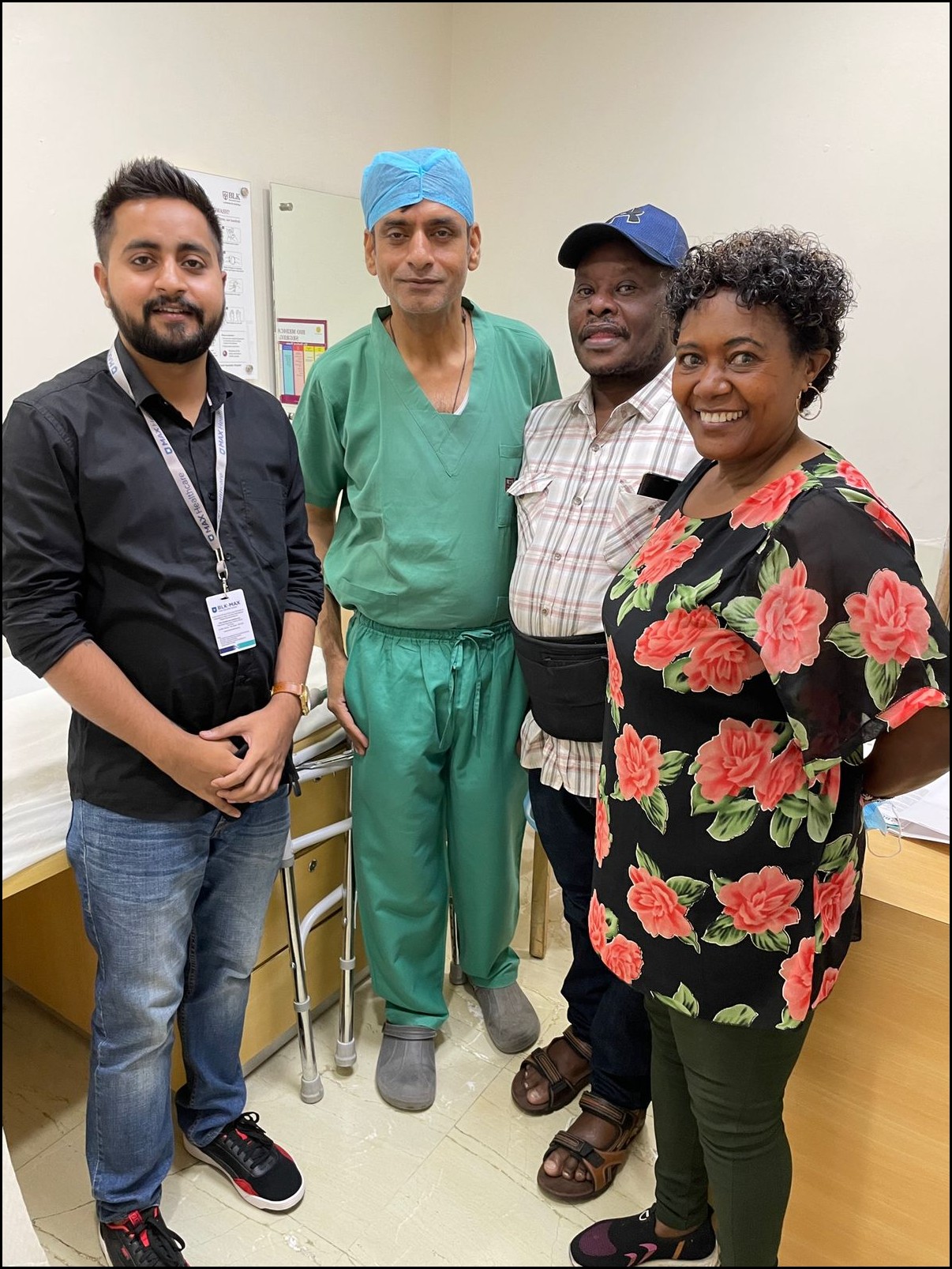 Mr. Jimmy Komo from Nairobi , Kenya , He was suffering from 12 years from back pain which could not diagonis in his country.