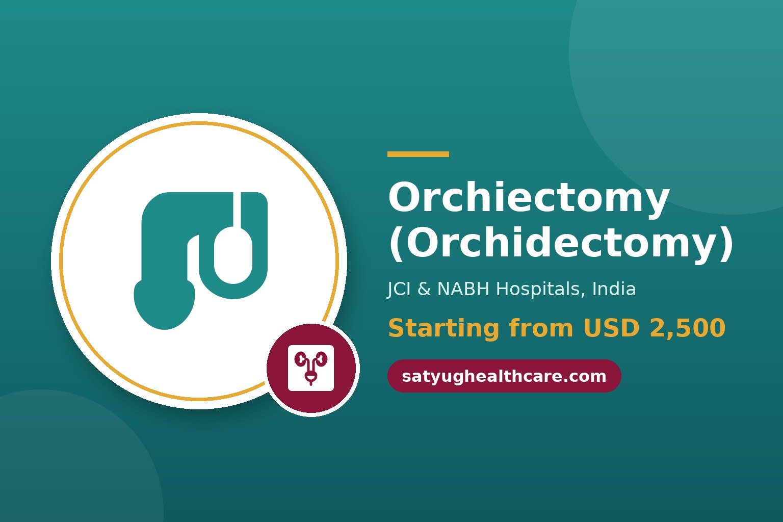 Orchiectomy (Simple / Bilateral Orchidectomy) Cost in India - Satyug Healthcare