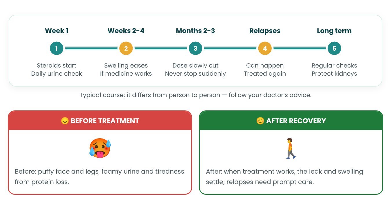 Recovery timeline after Nephrotic Syndrome