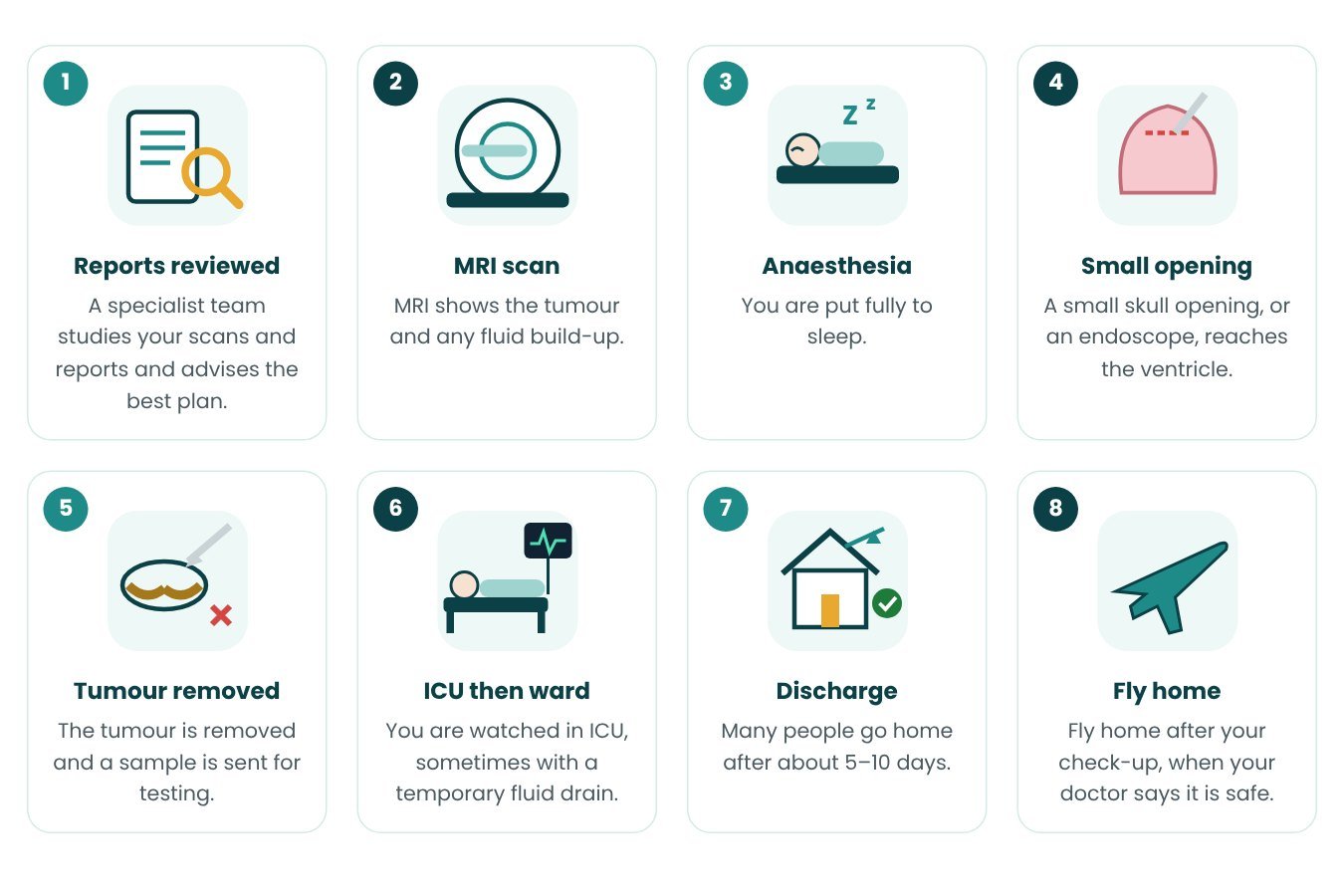 Intraventricular Brain Tumour Surgery step by step in pictures
