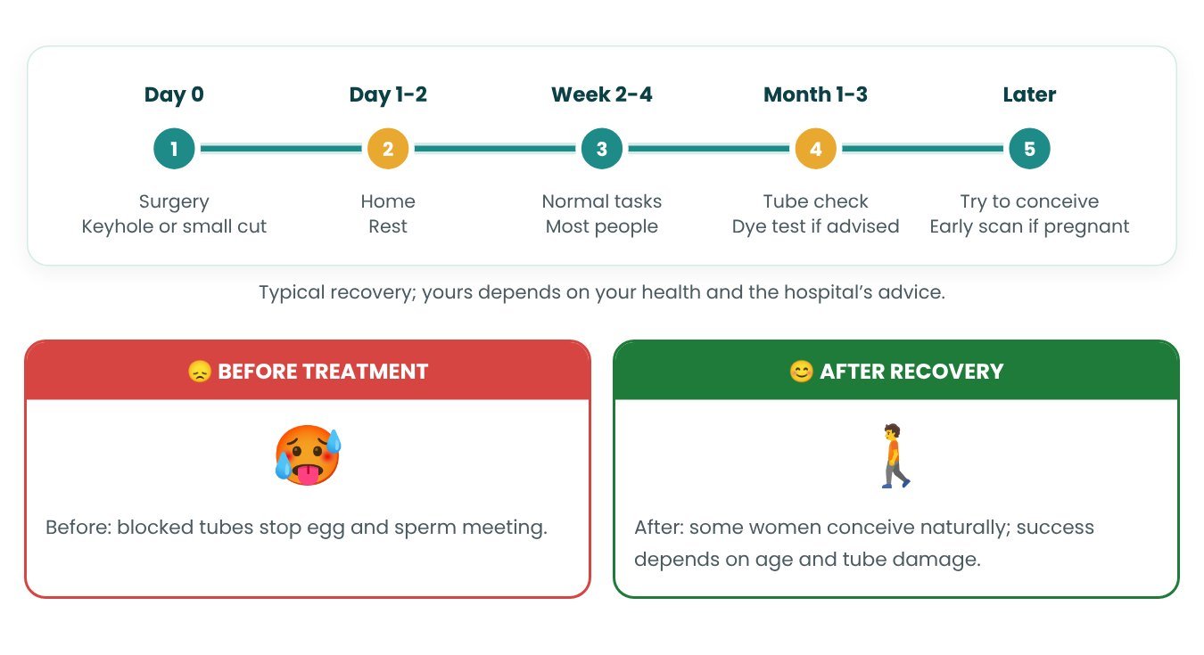 Recovery timeline after Tuboplasty